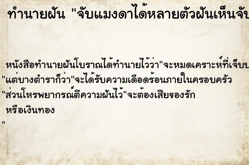 ทำนายฝัน จับแมงดาได้หลายตัวฝันเห็นจับแมงดาได้หลายตัว ทำนายฝัน จับแมงดาได้หลายตัวฝันเห็นจับแมงดาได้หลายตัว