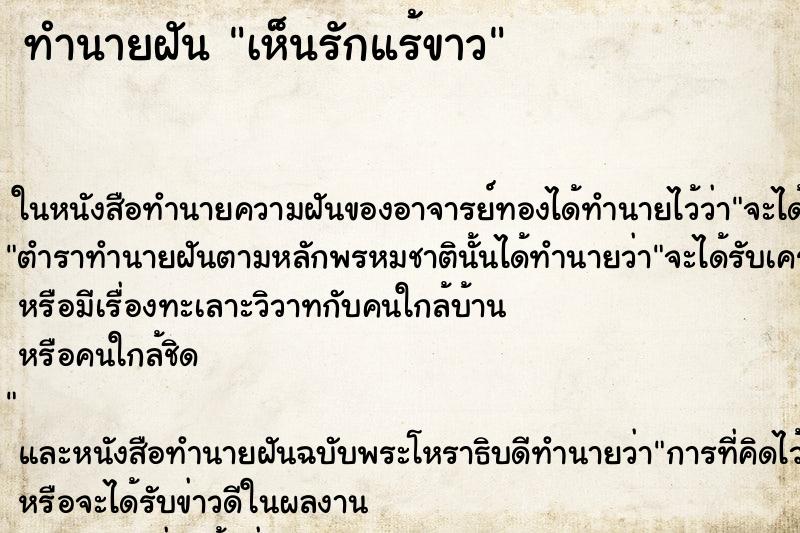 ทำนายฝัน เห็นรักแร้ขาว ทำนายฝัน เห็นรักแร้ขาว