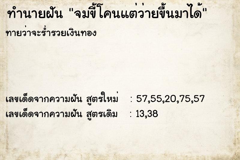 ทำนายฝันจมขี้โคนแต่ว่ายขื้นมาได้ ทำนายฝันทำนายฝันจมขี้โคนแต่ว่ายขื้นมาได้