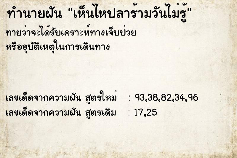 ทำนายฝันทำนายฝันเห็นไหปลาร้ามวันไม่รู้