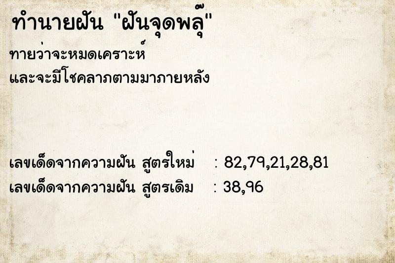 ทำนายฝันฝันจุดพลุ๊ ทำนายฝันทำนายฝันฝันจุดพลุ๊