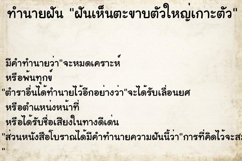 ทำนายฝัน ฝันเห็นตะขาบตัวใหญ่เกาะตัว ตำราโบราณ แม่นที่สุดในโลก