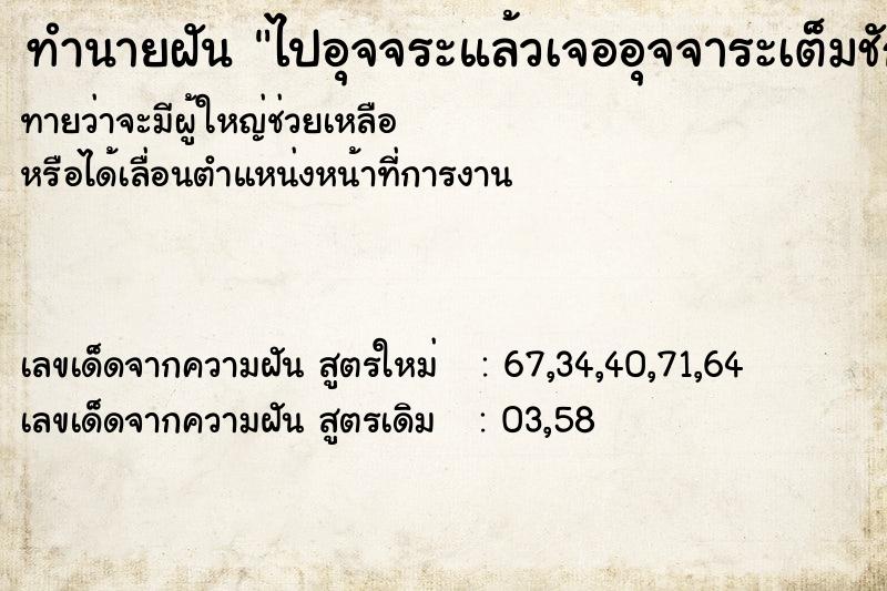 ทำนายฝัน ไปอุจจระแล้วเจออุจจาระเต็มชักโครก ทำนายฝัน ไปอุจจระแล้วเจออุจจาระเต็มชักโครก