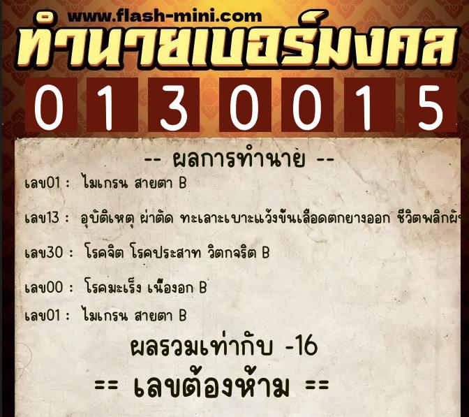 ทำนายเบอร์มงคล 0XX-0130015 ทำนายเบอร์มงคล หมายเลข 080-013001 ทำนายเบอร์มงคล 0XX-0130015 ทำนายเบอร์มงคล หมายเลข 080-013001