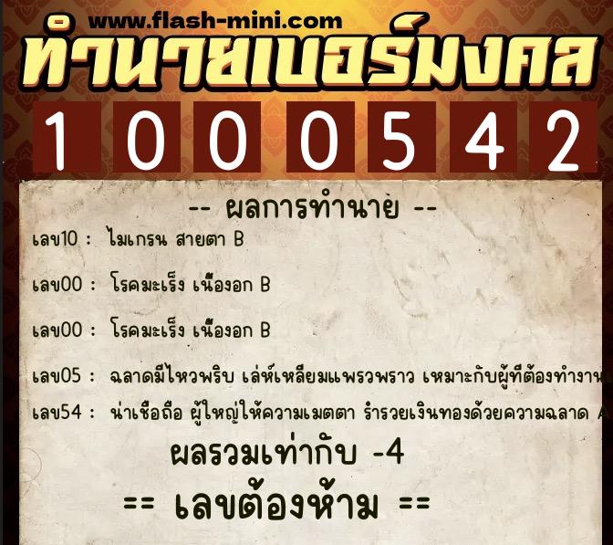 ทำนายเบอร์มงคล 0XX-1000542 ทำนายเบอร์มงคล หมายเลข 064-100054 ทำนายเบอร์มงคล 0XX-1000542 ทำนายเบอร์มงคล หมายเลข 064-100054
