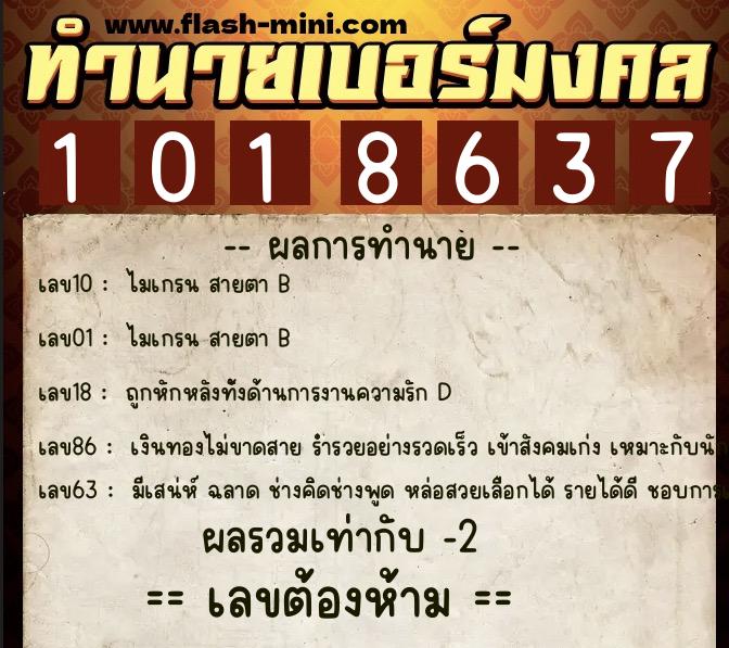 ทำนายเบอร์มงคล 0XX-1018637 ทำนายเบอร์มงคล หมายเลข 060-101863 ทำนายเบอร์มงคล 0XX-1018637 ทำนายเบอร์มงคล หมายเลข 060-101863