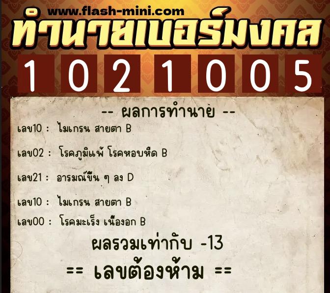 ทำนายเบอร์มงคล 0XX-1021005 ทำนายเบอร์มงคล หมายเลข 085-102100 ทำนายเบอร์มงคล 0XX-1021005 ทำนายเบอร์มงคล หมายเลข 085-102100