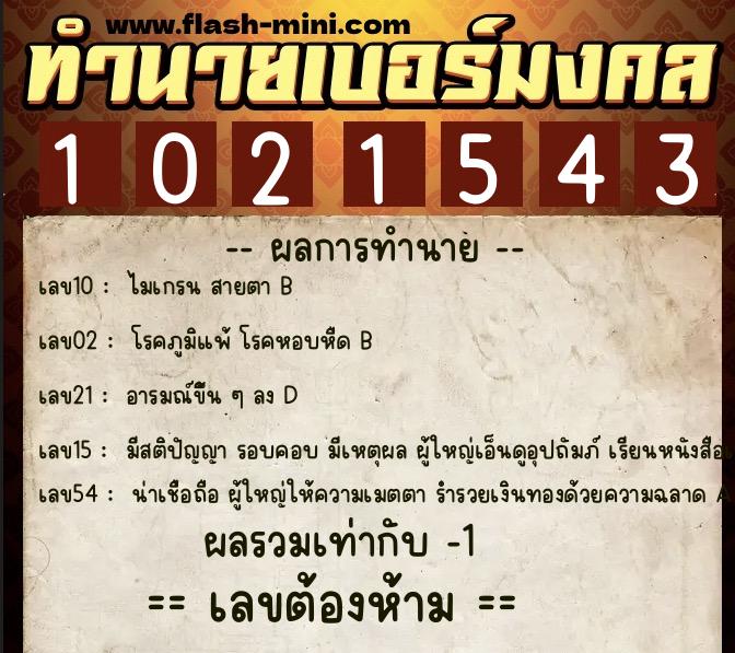 ทำนายเบอร์มงคล 0XX-1021543 ทำนายเบอร์มงคล หมายเลข 066-102154 ทำนายเบอร์มงคล 0XX-1021543 ทำนายเบอร์มงคล หมายเลข 066-102154