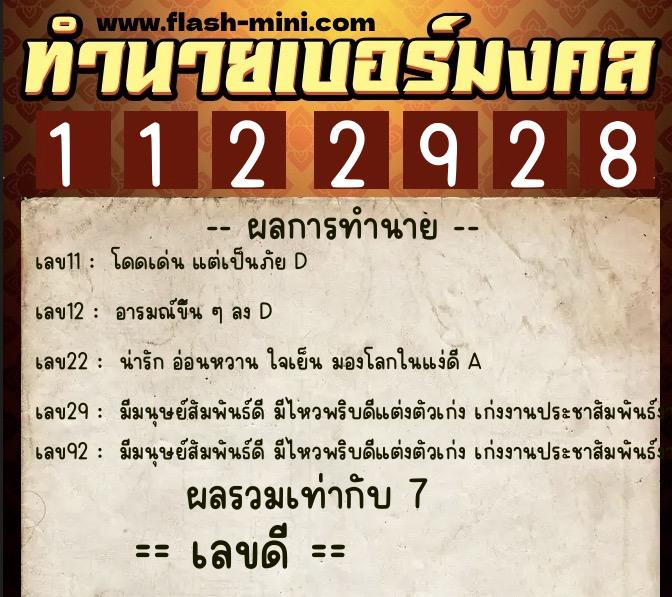 ทำนายเบอร์มงคล 0XX-1122928 ทำนายเบอร์มงคล หมายเลข 093-112292 ทำนายเบอร์มงคล 0XX-1122928 ทำนายเบอร์มงคล หมายเลข 093-112292