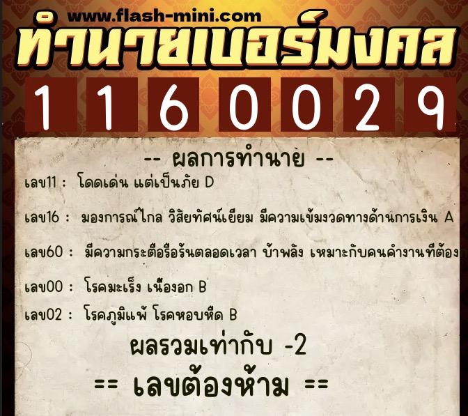 ทำนายเบอร์มงคล 0XX-1160029 ทำนายเบอร์มงคล หมายเลข 099-116002 ทำนายเบอร์มงคล 0XX-1160029 ทำนายเบอร์มงคล หมายเลข 099-116002