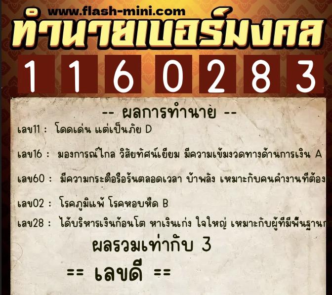 ทำนายเบอร์มงคล 0XX-1160283 ทำนายเบอร์มงคล หมายเลข 090-116028 ทำนายเบอร์มงคล 0XX-1160283 ทำนายเบอร์มงคล หมายเลข 090-116028