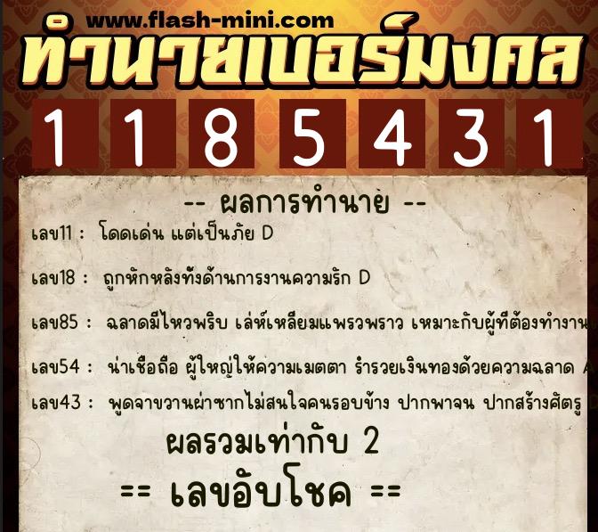 ทำนายเบอร์มงคล 0XX-1185431 ทำนายเบอร์มงคล หมายเลข 093-118543 ทำนายเบอร์มงคล 0XX-1185431 ทำนายเบอร์มงคล หมายเลข 093-118543