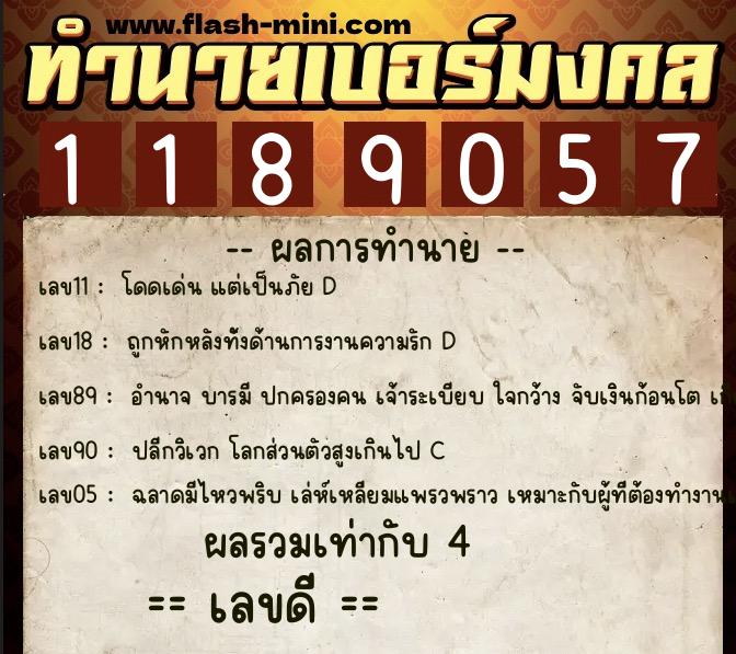 ทำนายเบอร์มงคล 0XX-1189057 ทำนายเบอร์มงคล หมายเลข 065-118905 ทำนายเบอร์มงคล 0XX-1189057 ทำนายเบอร์มงคล หมายเลข 065-118905