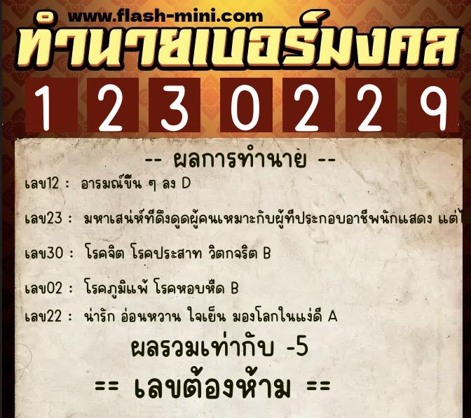 ทำนายเบอร์มงคล 0XX-1230229 ทำนายเบอร์มงคล หมายเลข 083-123022 ทำนายเบอร์มงคล 0XX-1230229 ทำนายเบอร์มงคล หมายเลข 083-123022