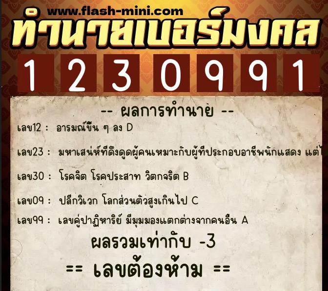 ทำนายเบอร์มงคล 0XX-1230991 ทำนายเบอร์มงคล หมายเลข 096-123099 ทำนายเบอร์มงคล 0XX-1230991 ทำนายเบอร์มงคล หมายเลข 096-123099