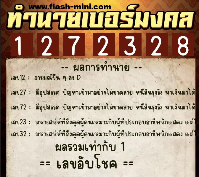 ทำนายเบอร์มงคล 0XX-1272328 ทำนายเบอร์มงคล หมายเลข 093-127232 ทำนายเบอร์มงคล 0XX-1272328 ทำนายเบอร์มงคล หมายเลข 093-127232