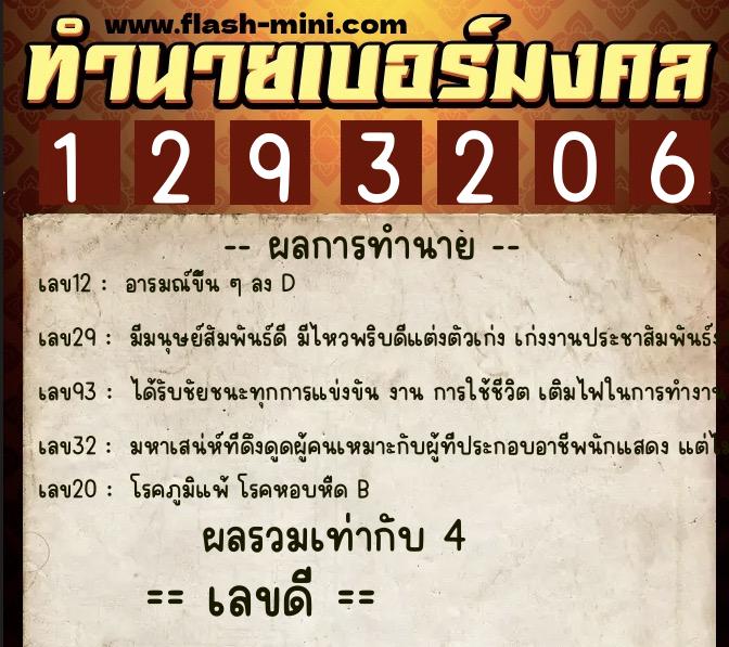 ทำนายเบอร์มงคล 0XX-1293206 ทำนายเบอร์มงคล หมายเลข 080-129320 ทำนายเบอร์มงคล 0XX-1293206 ทำนายเบอร์มงคล หมายเลข 080-129320