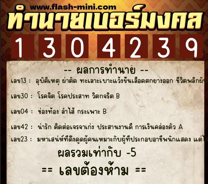 ทำนายเบอร์มงคล 0XX-1304239 ทำนายเบอร์มงคล หมายเลข 088-130423 ทำนายเบอร์มงคล 0XX-1304239 ทำนายเบอร์มงคล หมายเลข 088-130423
