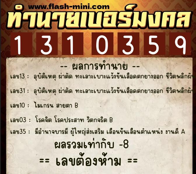 ทำนายเบอร์มงคล 0XX-1310359 ทำนายเบอร์มงคล หมายเลข 084-131035 ทำนายเบอร์มงคล 0XX-1310359 ทำนายเบอร์มงคล หมายเลข 084-131035