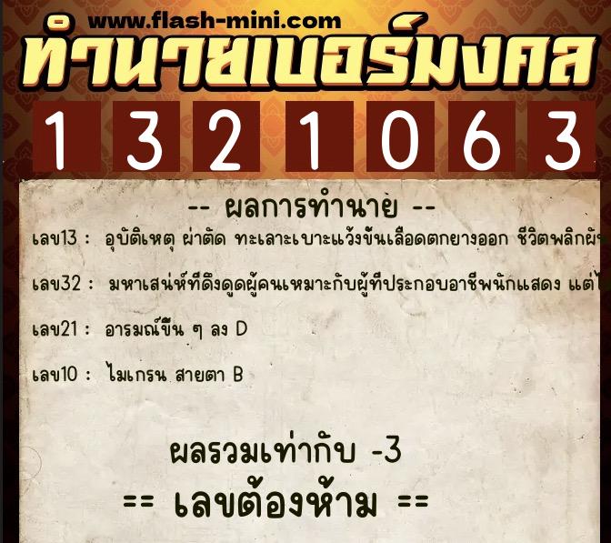 ทำนายเบอร์มงคล 0XX-1321063 ทำนายเบอร์มงคล หมายเลข 095-132106 ทำนายเบอร์มงคล 0XX-1321063 ทำนายเบอร์มงคล หมายเลข 095-132106