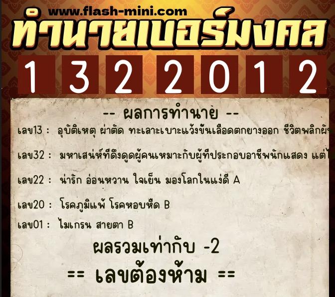 ทำนายเบอร์มงคล 0XX-1322012 ทำนายเบอร์มงคล หมายเลข 061-132201 ทำนายเบอร์มงคล 0XX-1322012 ทำนายเบอร์มงคล หมายเลข 061-132201