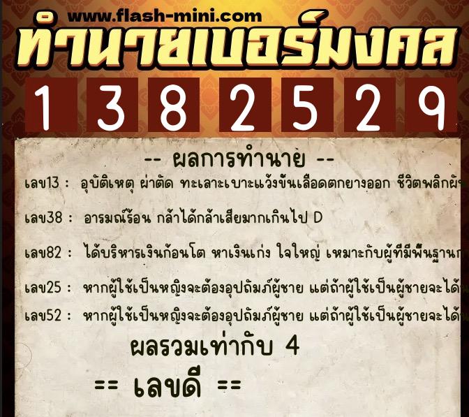 ทำนายเบอร์มงคล 0XX-1382529  ทำนายเบอร์มงคล หมายเลข 094-138252  ทำนายเบอร์มงคล 0XX-1382529  ทำนายเบอร์มงคล หมายเลข 094-138252