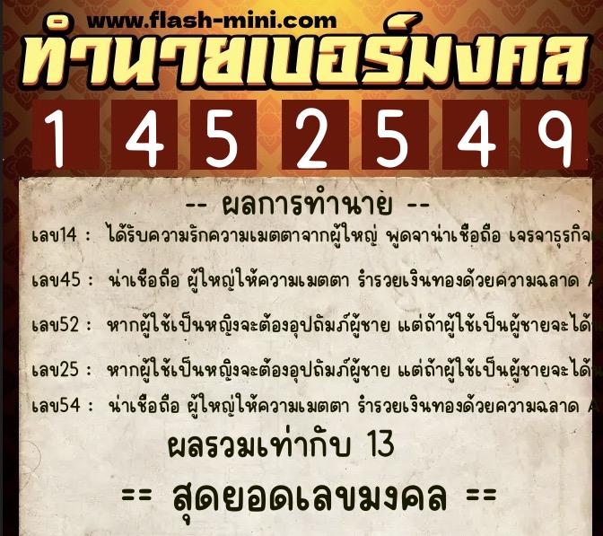 ทำนายเบอร์มงคล 0XX-1452549 ทำนายเบอร์มงคล หมายเลข 084-145254 ทำนายเบอร์มงคล 0XX-1452549 ทำนายเบอร์มงคล หมายเลข 084-145254
