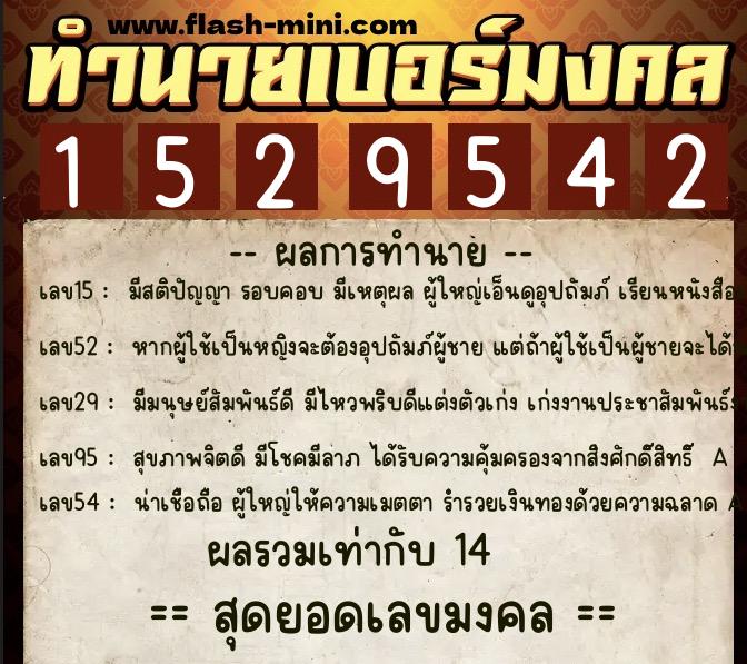 ทำนายเบอร์มงคล 0XX-1529542 ทำนายเบอร์มงคล หมายเลข 067-152954 ทำนายเบอร์มงคล 0XX-1529542 ทำนายเบอร์มงคล หมายเลข 067-152954