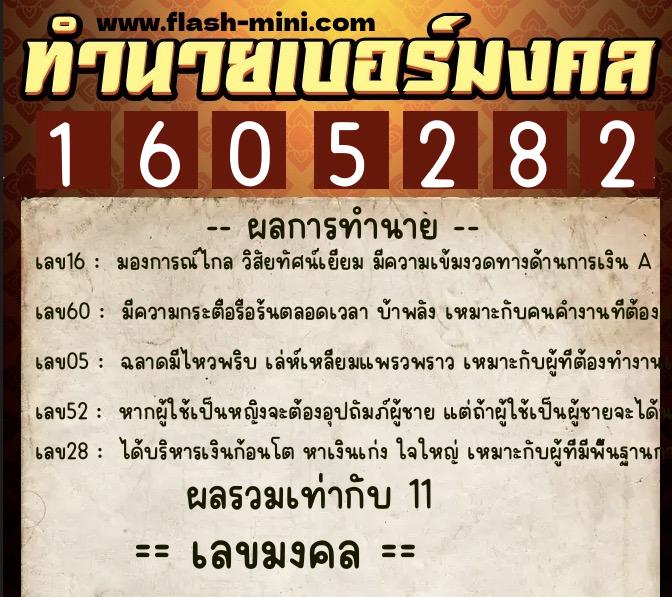 ทำนายเบอร์มงคล 0XX-1605282 ทำนายเบอร์มงคล หมายเลข 094-160528 ทำนายเบอร์มงคล 0XX-1605282 ทำนายเบอร์มงคล หมายเลข 094-160528