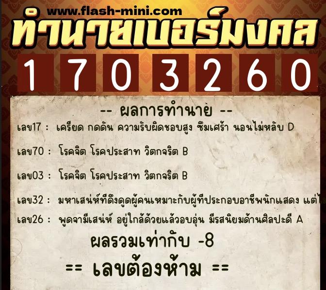 ทำนายเบอร์มงคล 0XX-1703260 ทำนายเบอร์มงคล หมายเลข 099-170326 ทำนายเบอร์มงคล 0XX-1703260 ทำนายเบอร์มงคล หมายเลข 099-170326