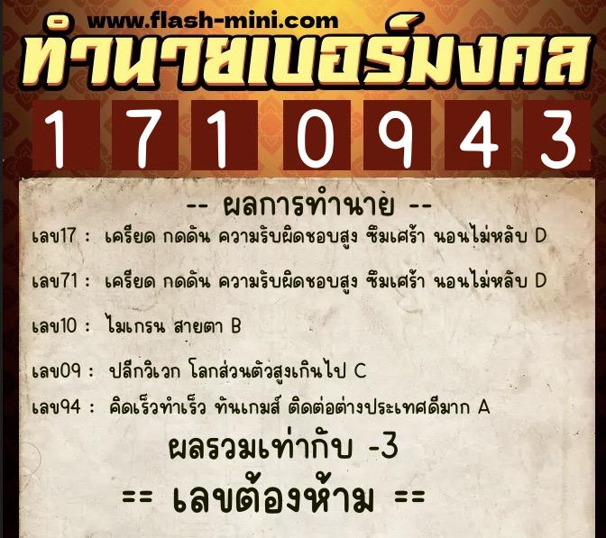 ทำนายเบอร์มงคล 0XX-1710943 ทำนายเบอร์มงคล หมายเลข 086-171094 ทำนายเบอร์มงคล 0XX-1710943 ทำนายเบอร์มงคล หมายเลข 086-171094