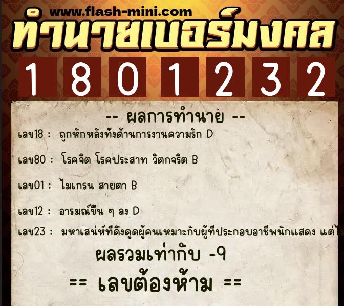 ทำนายเบอร์มงคล 0XX-1801232 ทำนายเบอร์มงคล หมายเลข 080-180123 ทำนายเบอร์มงคล 0XX-1801232 ทำนายเบอร์มงคล หมายเลข 080-180123