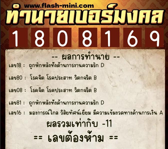 ทำนายเบอร์มงคล 0XX-1808169 ทำนายเบอร์มงคล หมายเลข 098-180816 ทำนายเบอร์มงคล 0XX-1808169 ทำนายเบอร์มงคล หมายเลข 098-180816