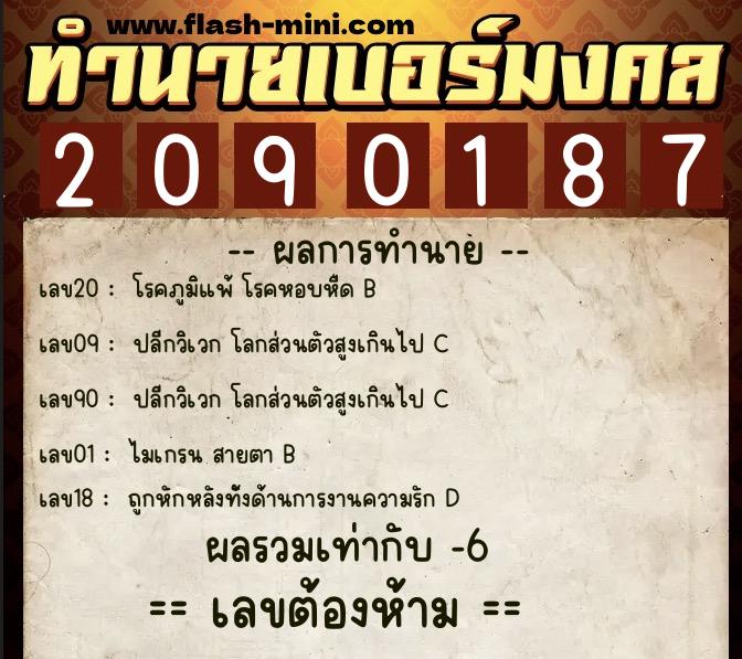 ทำนายเบอร์มงคล 0XX-2090187 ทำนายเบอร์มงคล หมายเลข 089-209018 ทำนายเบอร์มงคล 0XX-2090187 ทำนายเบอร์มงคล หมายเลข 089-209018