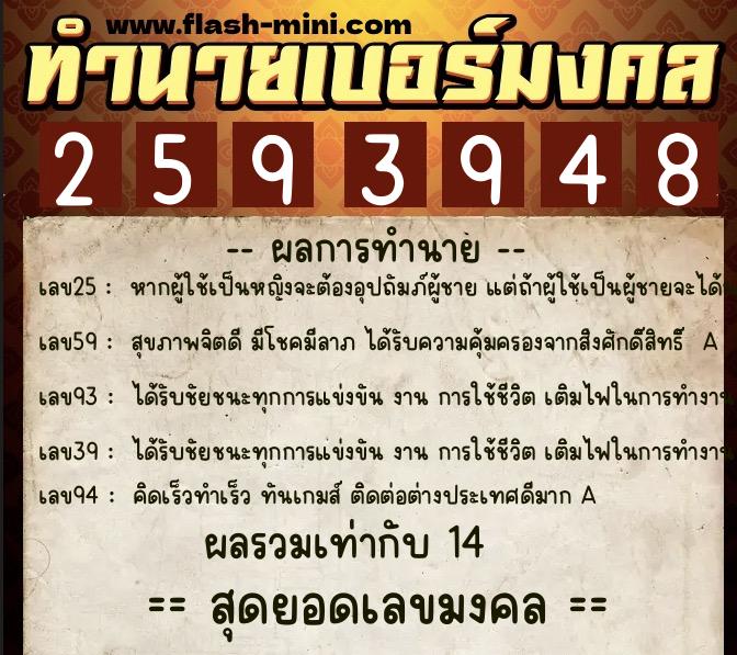 ทำนายเบอร์มงคล 0XX-2593948 ทำนายเบอร์มงคล หมายเลข 085-259394 ทำนายเบอร์มงคล 0XX-2593948 ทำนายเบอร์มงคล หมายเลข 085-259394