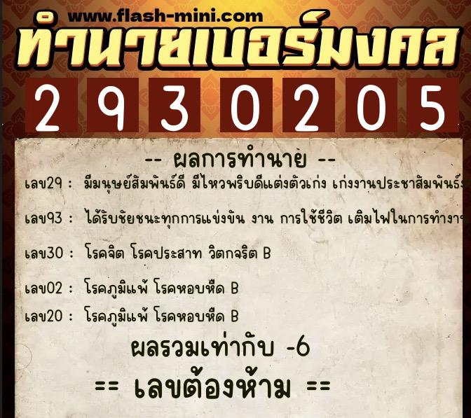 ทำนายเบอร์มงคล 0XX-2930205 ทำนายเบอร์มงคล หมายเลข 098-293020 ทำนายเบอร์มงคล 0XX-2930205 ทำนายเบอร์มงคล หมายเลข 098-293020