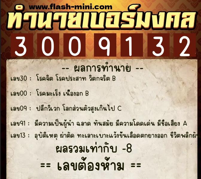ทำนายเบอร์มงคล 0XX-3009132  ทำนายเบอร์มงคล หมายเลข 084-300913  ทำนายเบอร์มงคล 0XX-3009132  ทำนายเบอร์มงคล หมายเลข 084-300913