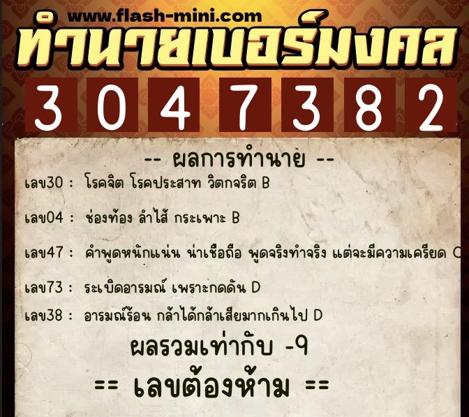 ทำนายเบอร์มงคล 0XX-3047382 ทำนายเบอร์มงคล หมายเลข 098-304738 ทำนายเบอร์มงคล 0XX-3047382 ทำนายเบอร์มงคล หมายเลข 098-304738