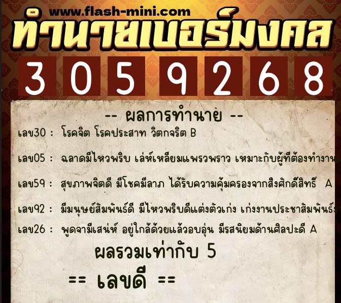 ทำนายเบอร์มงคล 0XX-3059268 ทำนายเบอร์มงคล หมายเลข 094-305926 ทำนายเบอร์มงคล 0XX-3059268 ทำนายเบอร์มงคล หมายเลข 094-305926