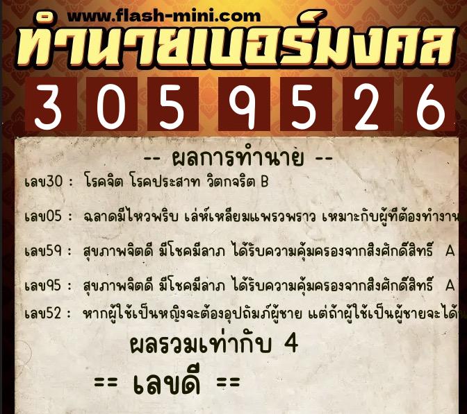 ทำนายเบอร์มงคล 0XX-3059526 ทำนายเบอร์มงคล หมายเลข 094-305952 ทำนายเบอร์มงคล 0XX-3059526 ทำนายเบอร์มงคล หมายเลข 094-305952