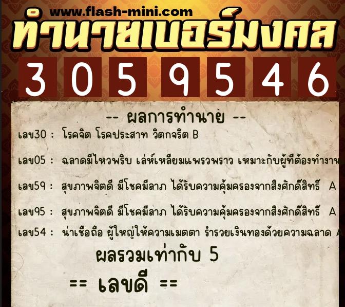 ทำนายเบอร์มงคล 0XX-3059546 ทำนายเบอร์มงคล หมายเลข 096-305954 ทำนายเบอร์มงคล 0XX-3059546 ทำนายเบอร์มงคล หมายเลข 096-305954