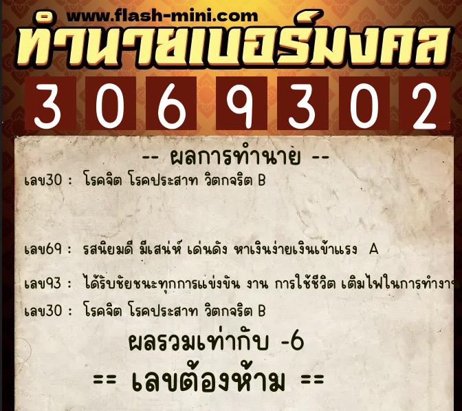 ทำนายเบอร์มงคล 0XX-3069302 ทำนายเบอร์มงคล หมายเลข 087-306930 ทำนายเบอร์มงคล 0XX-3069302 ทำนายเบอร์มงคล หมายเลข 087-306930