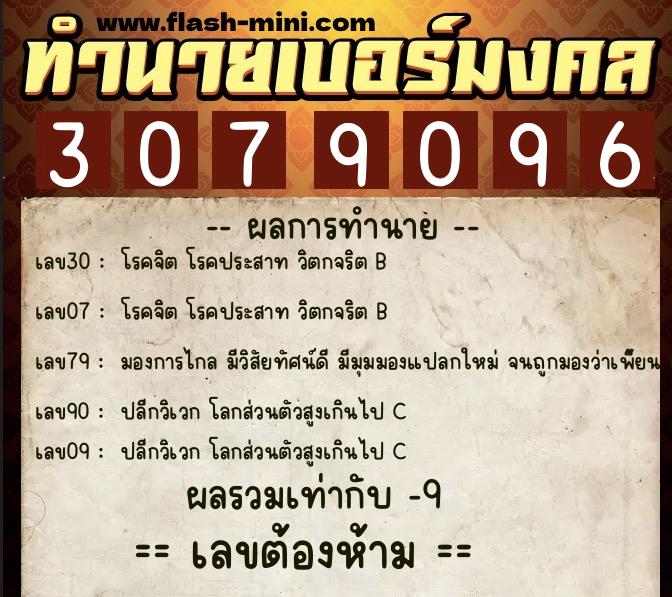 ทำนายเบอร์มงคล 0XX-3079096 ทำนายเบอร์มงคล หมายเลข 098-307909 ทำนายเบอร์มงคล 0XX-3079096 ทำนายเบอร์มงคล หมายเลข 098-307909