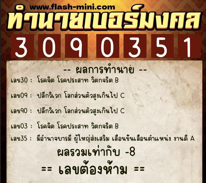 ทำนายเบอร์มงคล 0XX-3090351 ทำนายเบอร์มงคล หมายเลข 085-309035 ทำนายเบอร์มงคล 0XX-3090351 ทำนายเบอร์มงคล หมายเลข 085-309035