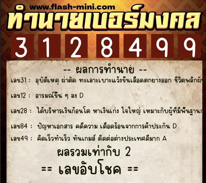 ทำนายเบอร์มงคล 0XX-3128499 ทำนายเบอร์มงคล หมายเลข 068-312849 ทำนายเบอร์มงคล 0XX-3128499 ทำนายเบอร์มงคล หมายเลข 068-312849