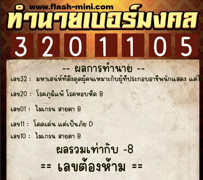 ทำนายเบอร์มงคล 0XX-3201105 ทำนายเบอร์มงคล หมายเลข 090-320110 ทำนายเบอร์มงคล 0XX-3201105 ทำนายเบอร์มงคล หมายเลข 090-320110