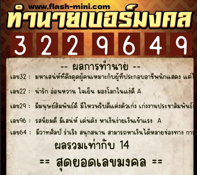 ทำนายเบอร์มงคล 0XX-3229649 ทำนายเบอร์มงคล หมายเลข 093-322964 ทำนายเบอร์มงคล 0XX-3229649 ทำนายเบอร์มงคล หมายเลข 093-322964