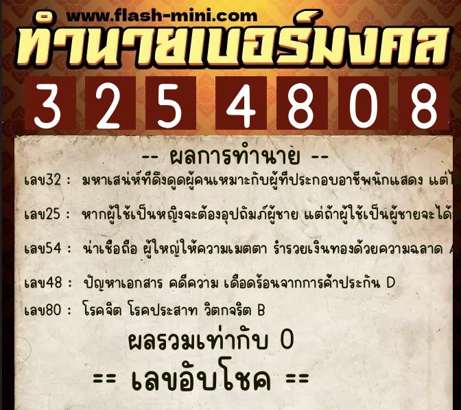 ทำนายเบอร์มงคล 0XX-3254808 ทำนายเบอร์มงคล หมายเลข 085-325480 ทำนายเบอร์มงคล 0XX-3254808 ทำนายเบอร์มงคล หมายเลข 085-325480