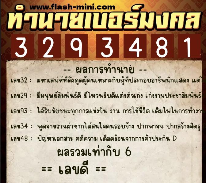 ทำนายเบอร์มงคล 0XX-3293481 ทำนายเบอร์มงคล หมายเลข 081-329348 ทำนายเบอร์มงคล 0XX-3293481 ทำนายเบอร์มงคล หมายเลข 081-329348