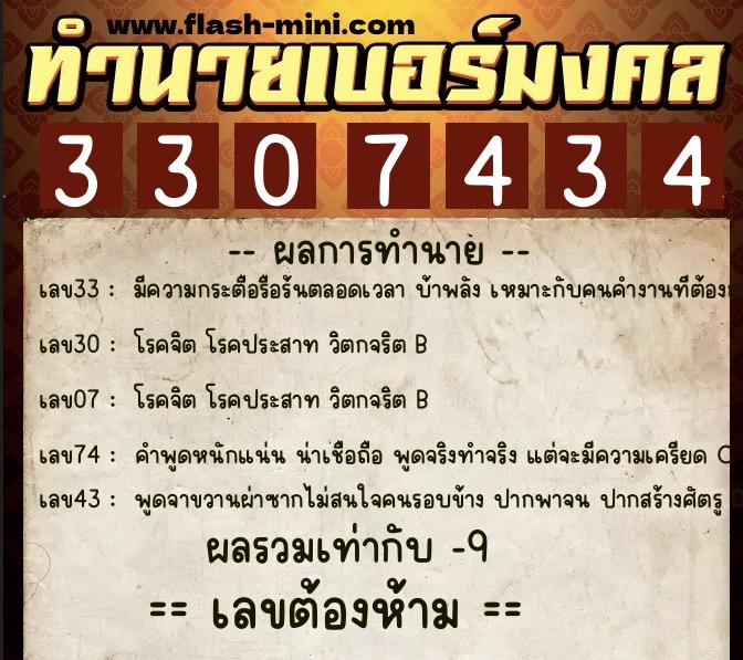 ทำนายเบอร์มงคล 0XX-3307434 ทำนายเบอร์มงคล หมายเลข 067-330743 ทำนายเบอร์มงคล 0XX-3307434 ทำนายเบอร์มงคล หมายเลข 067-330743